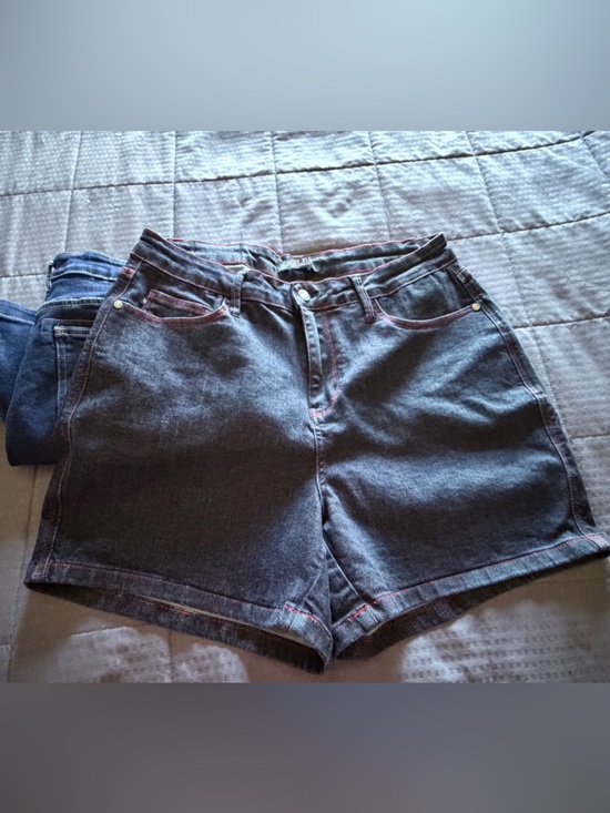 NWOT Two Pairs Women’s Judy Blue Denim Shorts Size 2XL - Picture 7 of 13